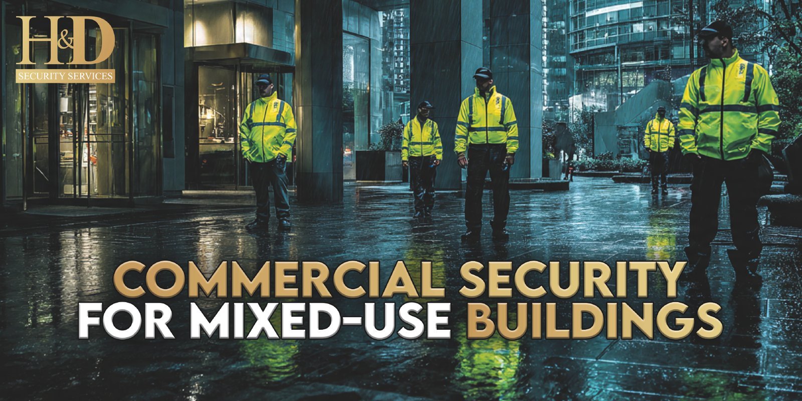 Commercial security services for mixed-use buildings in London with CCTV and on-site guards
