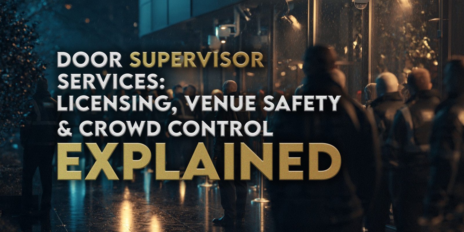 Door Supervisor Services: Licensing, Venue Safety and Crowd Control Explained