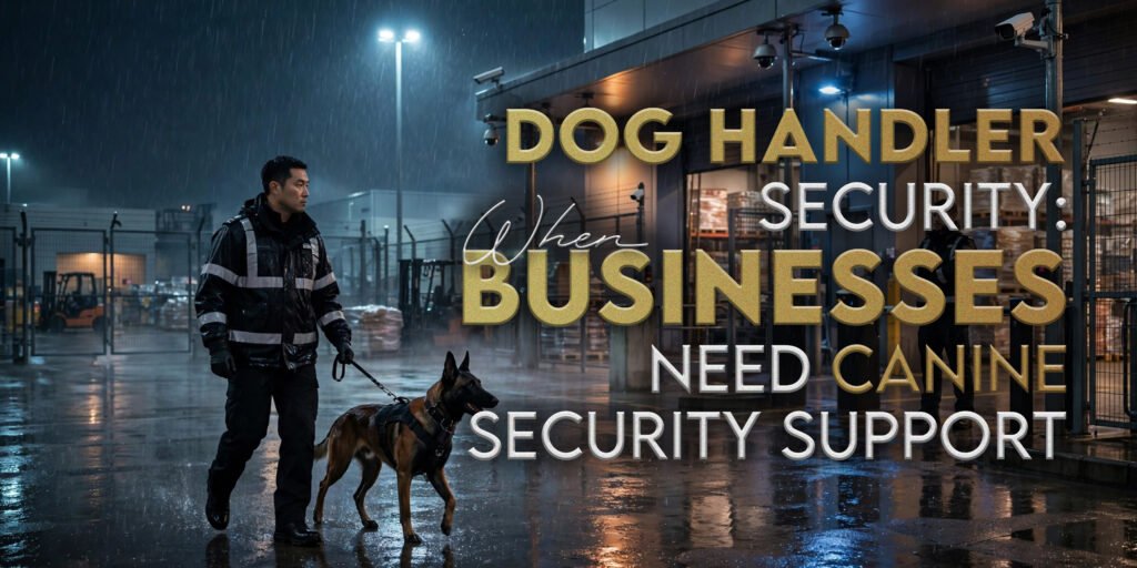 dog handler security